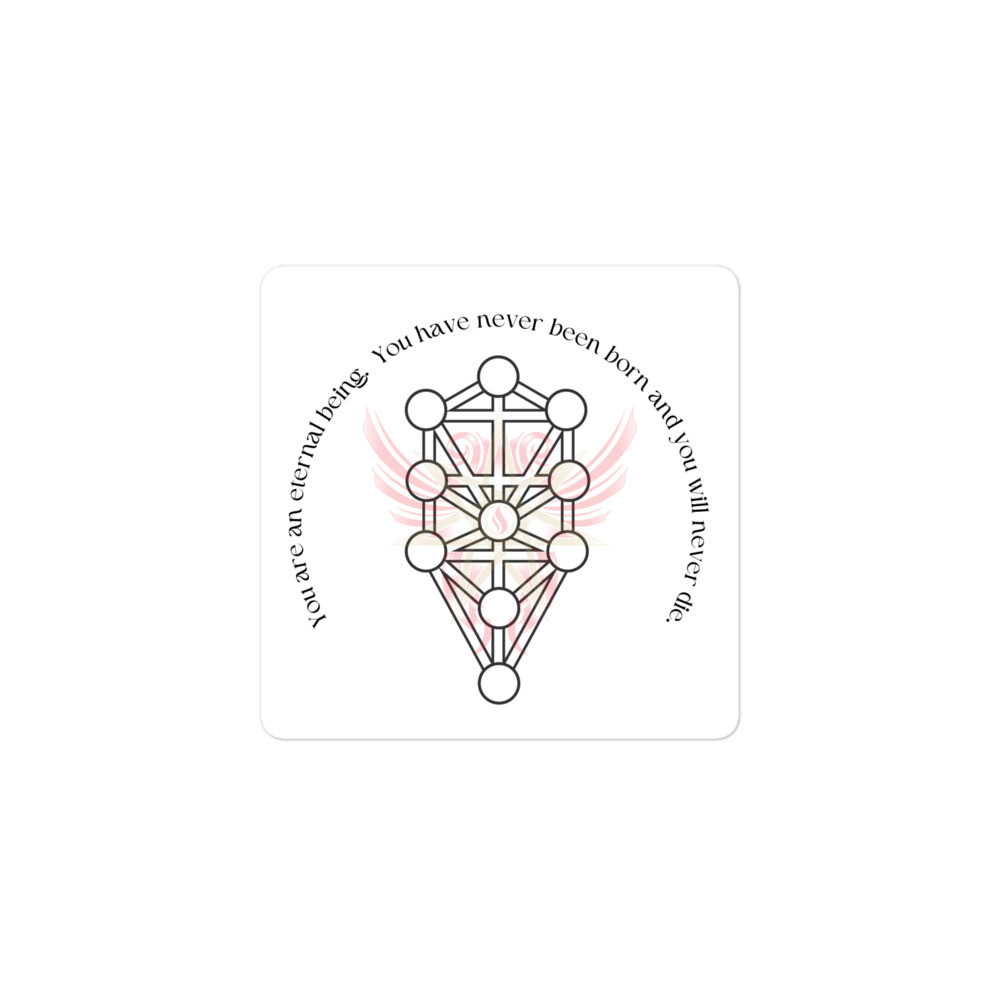 Eternal Being Glyph Wings Sticker